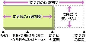 延長（定期）保険への変更