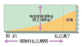 （特定疾病保障終身保険の例）