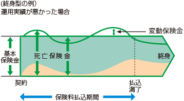 変額保険_終身型（下回る）