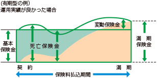 変額保険_有期型（上回る）