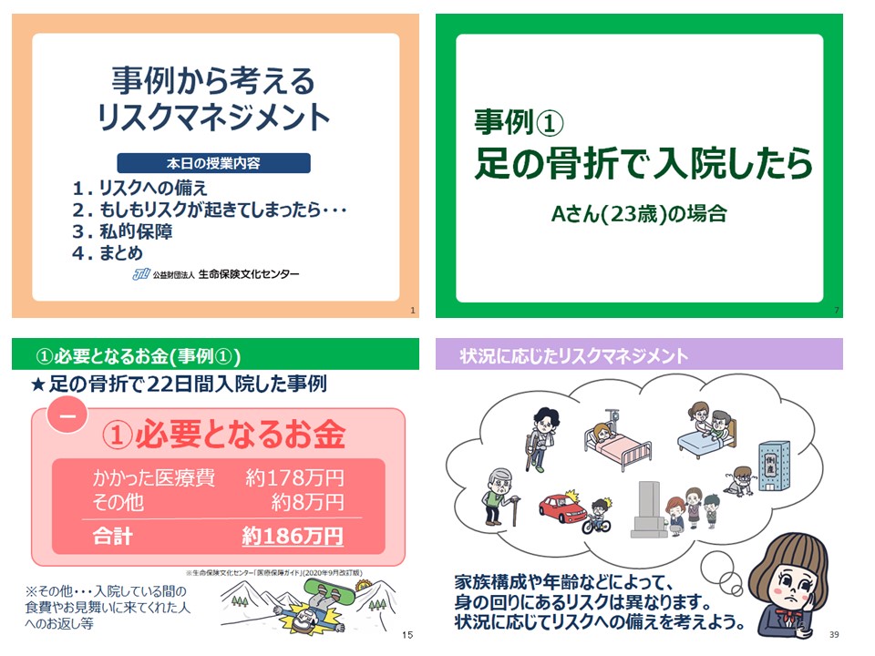 夏季セミナー基調講演 くらしとリスク管理 生きる力を育む金融 保険教育 教育の現場から 一覧 公益財団法人 生命保険文化センター