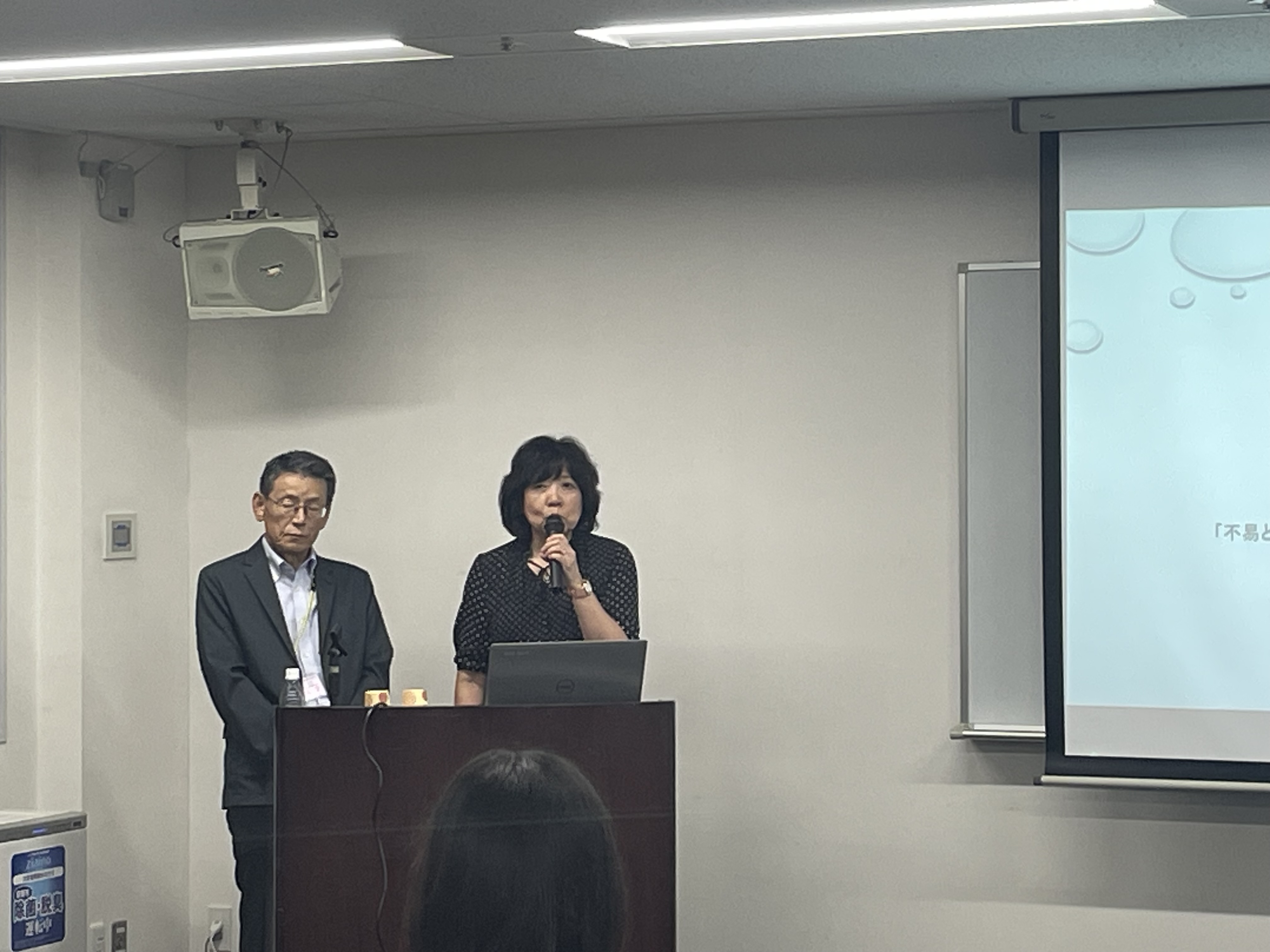 登壇（三野先生、原田先生）