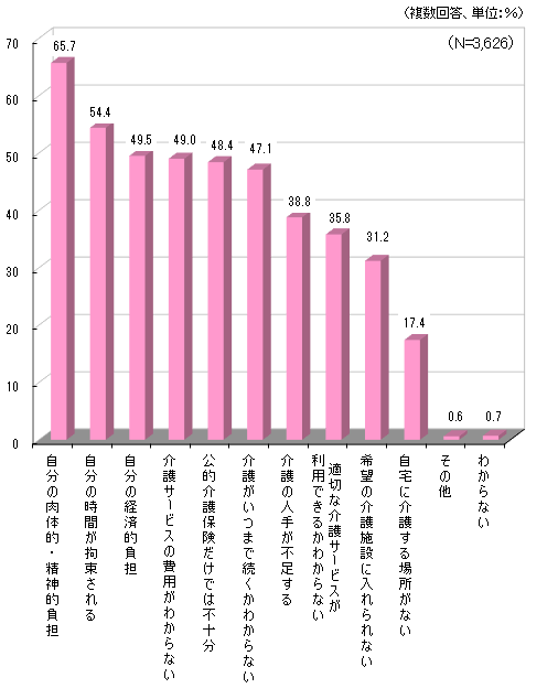 介護・不安の内容