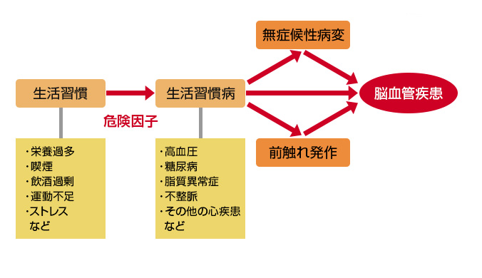 脳血管疾患の発生プロセス